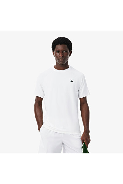 Lacoste Erkek Regular Fit Bisiklet Yaka Beyaz T-Shirt