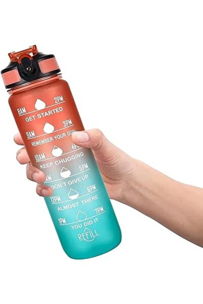 Geneic The 1L Motivational Water Bottle for Adults Leakproof Sipper Bottle - ...