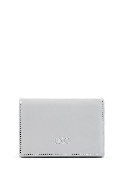 Tamer Tanca Men's Genuine Leather Gray Card Holder