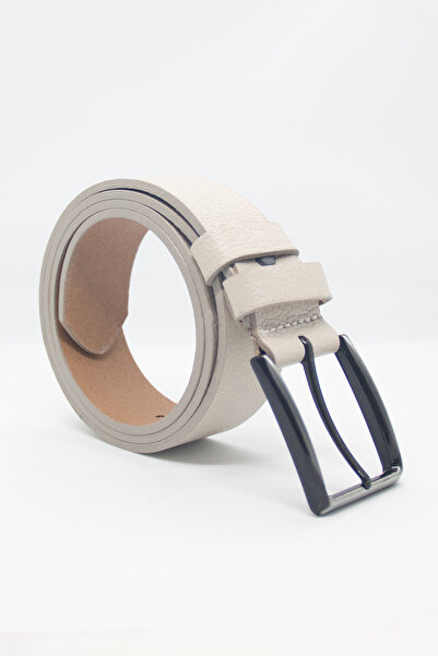 Paşala Leather Ανδρική αθλητική ζώνη από γνήσιο δέρμα, μπεζ, 3,5 εκ., κατάλλη...