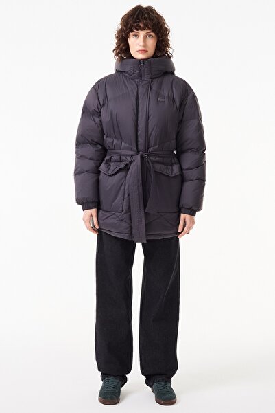 Lacoste Down Fill Water Repellent Womens Jacket Black Water Repellent Stand C...