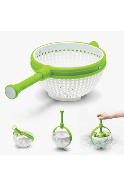 Dreamfarm مصفاة سبينا القابلة للتحويل إلى مجفف، باللون الأخضر