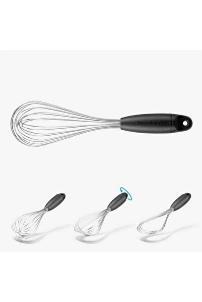 Dreamfarm Flisk Steel Whisk, Black