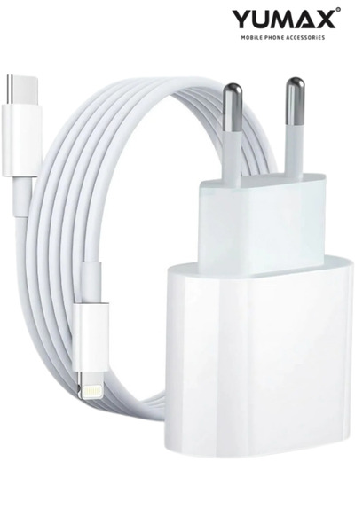 yumax 25W iPhone Uyumlu Hızlı Şarj Aleti + Type-C Lightning Kablo | Adaptör +...