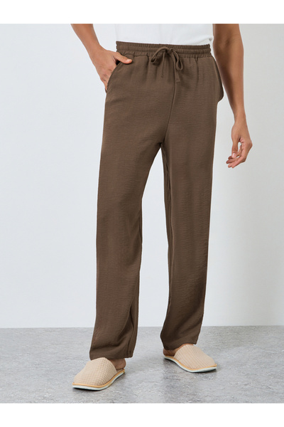 Styli بيجامة رجالية منقوشة برباط