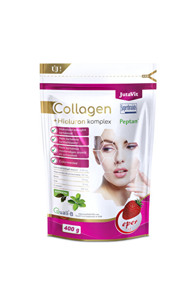 JutaVit Complex de colagen + hialuron 400g, căpșuni –