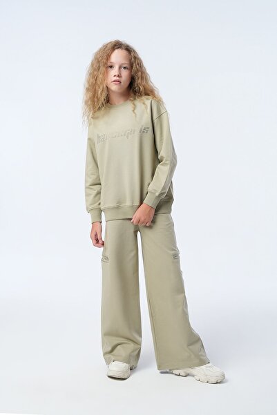 HAUSEkids طقم نيبيا دي لوسو للفتيات من 9-15 سنة - أخضر كويست