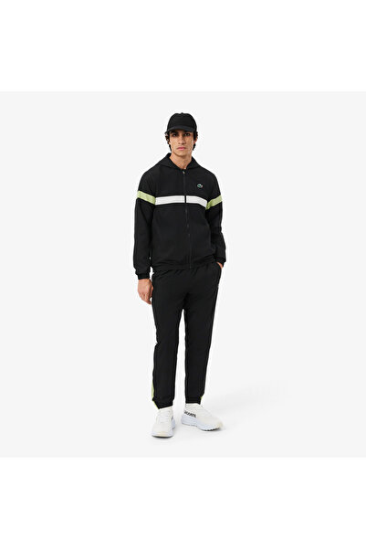 Lacoste Erkek Regular Fit Renk Bloklu Siyah Eşofman Takımı