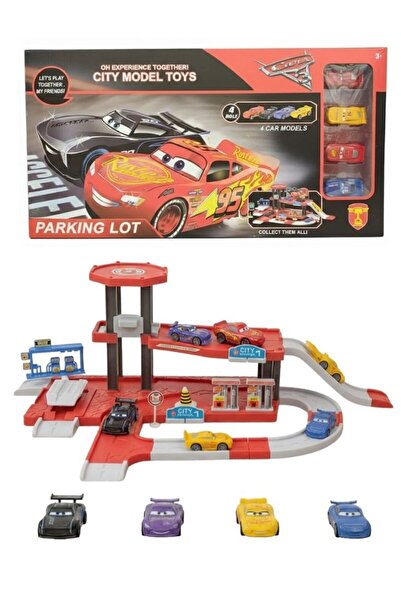 Premium Cars Style Parking Lot Playset Racing Cars City Track