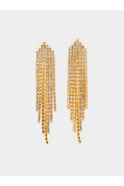 Styli Embellished Tassle Earrings