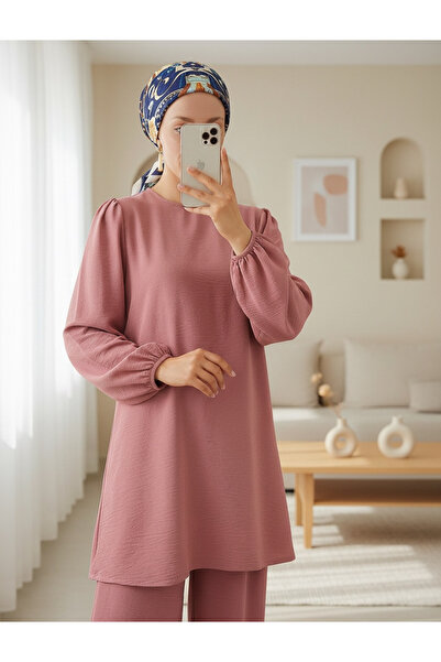 Modamorfo Ayrobin Tunic Παντελόνι Κάτω Κοστούμι 6712 - Ροζ