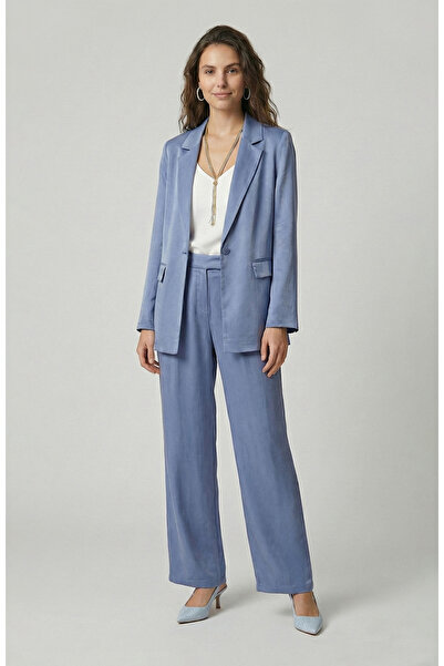 Network Mavi Cupro Pantolon