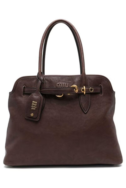 MIUMI Aventure Nappa Leather Tote Bag