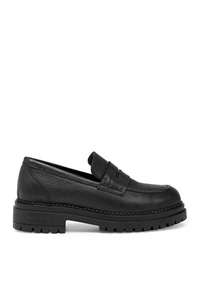 Tergan Siyah Hakiki Deri Kadın Loafer - K25S1AY68540-A41