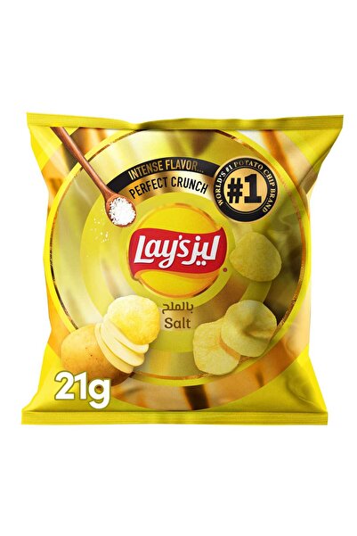 Lay's Salted Flavored Chips 14 x 21 g | Light, Perfectly Salted Snack for Any...