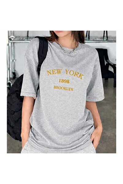 New Shine New York Brooklyn Gray T-Shirt