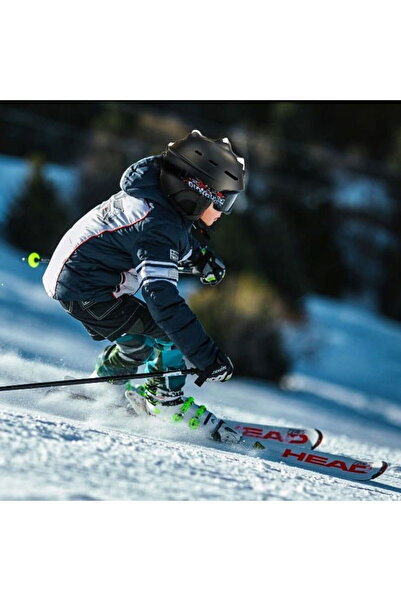 Crazy Safety Ski helmet, protection for children, adjustable size 58-61cm, Black