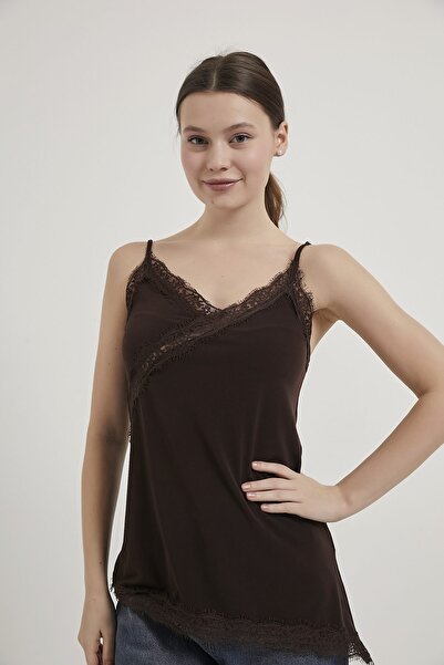 Arma Life ARMALIFE 10626 BLUZĂ DE DAMĂ CU DETALII DIN DANTELĂ, ASIMETRICĂ, CU...