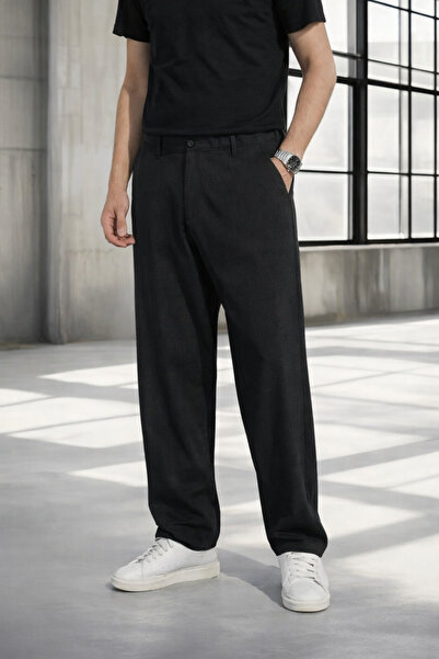 YAKAMEL Men's Regular Waist Comfortable Fit Wide Leg Belted Waist Side Pocket...