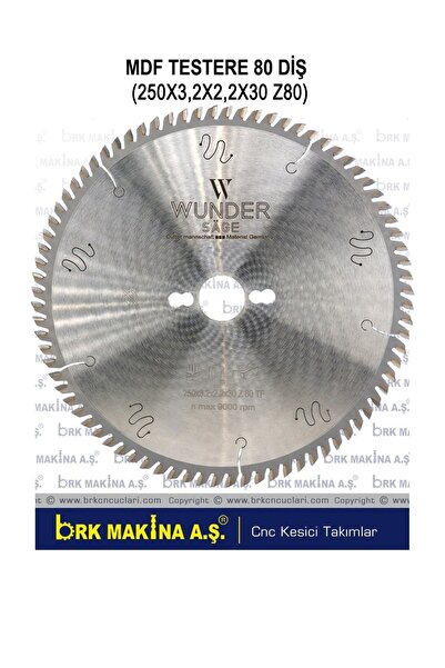 BRK MDF SUNTA TESTERE 250x80 TESTERE