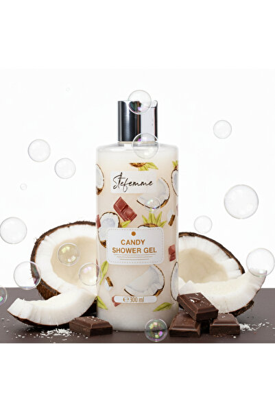 Stefemme Candy - Gel de duș cu ciocolată și ulei de cocos