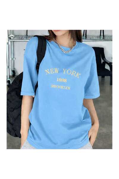 New Shine New York Brooklyn Baby Blue T-Shirt