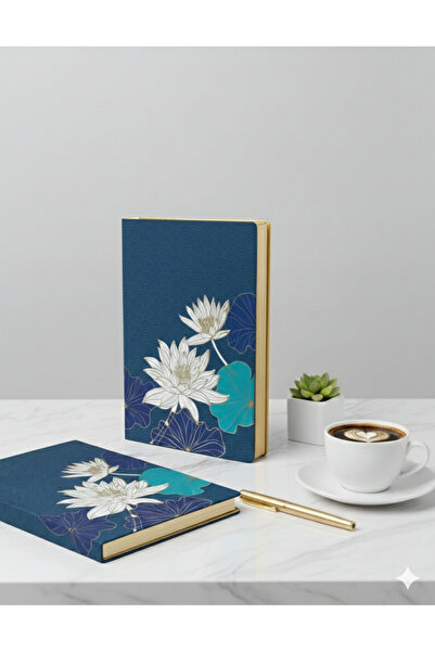 Adalinhome Lizy Premium Золотий фольгований блокнот у смужку – 15x21 см, Soft...