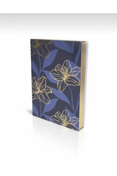 Adalinhome Caiet și agendă Lizy aurită cu aur 14x20