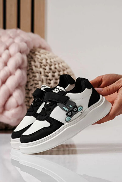 Zaira Black children's sneakers made of eco-leather Zaria #24378 - 31