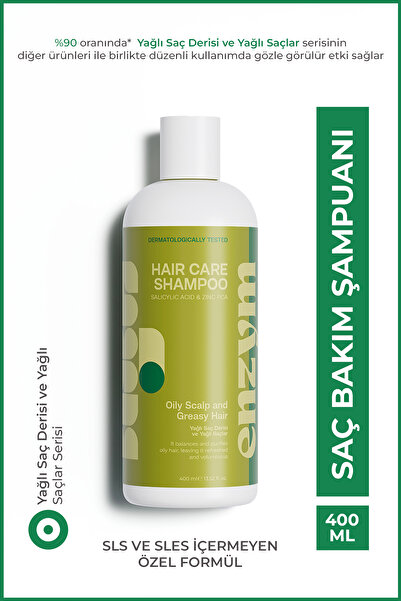 ENZYM COSMETICS Yağlı Saç Derisi Ve Yağlı Saçlar İçin Saç Bakım Şampuanı 400 ...