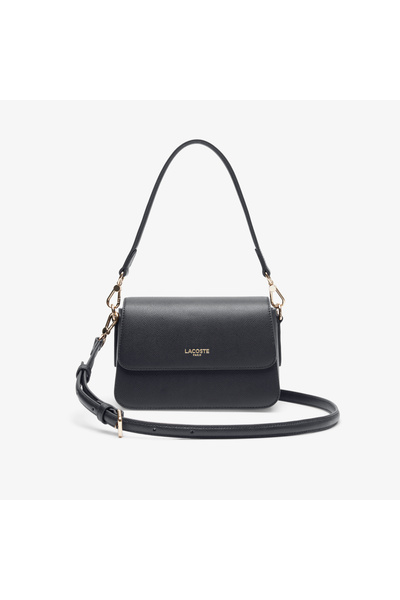 Lacoste Champs-Élysées Kadın Deri Siyah Omuz Çantası