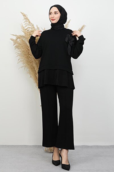 GİYZAMİLA Glonya Sandy Set Black