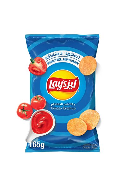 Lay's Lay’s Tomato Ketchup Potato Chips | Tangy, Crispy Snack with Classic Ke...