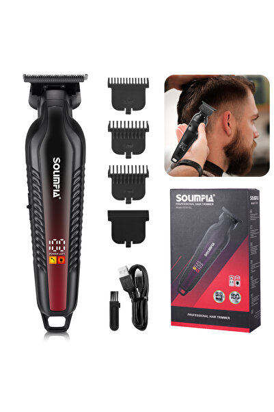 Choice ماكينة حلاقة الشعر ريد سوليمبيا المتدرجة، احترافية، شاشة LCD رقمية، قا...