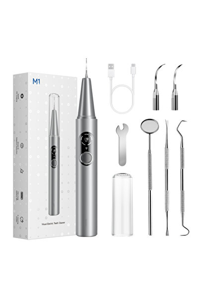 Choice as show CURVY MOON M1 Visible Electric Ultrasonic Tooth Cleaner Tartar...