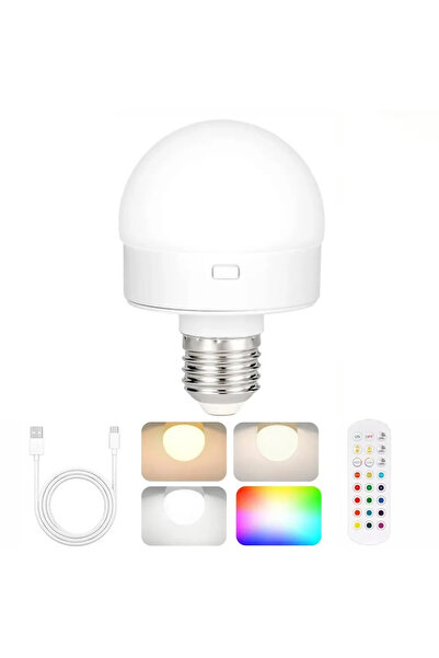 Choice مصباح قابل لإعادة الشحن بقوة 3.5 واط، 15 لونًا، RGB، 3 درجات حرارة لون...