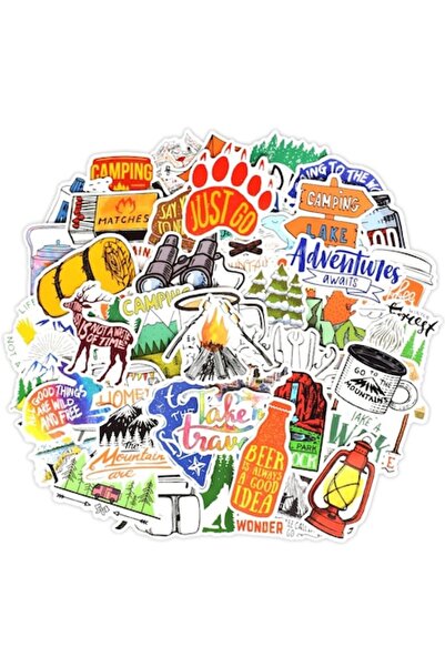 IndiraMicro Set de stickere / Autocolante 50 bucăți Impermeabile Aventură te ...