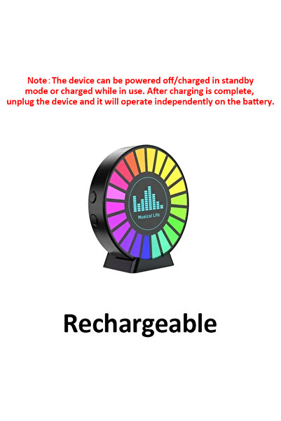 Choice معطر سيارة قابل لإعادة الشحن بتقنية RGB، متزامن مع إيقاع الموسيقى، مصب...