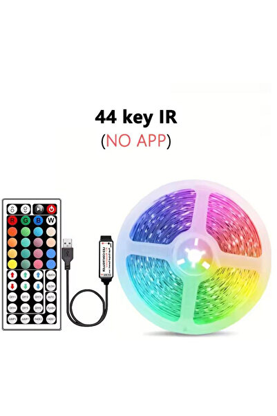 Choice14 شريط إضاءة جداري ذكي RGB 5050 LED بطول مترين مع جهاز تحكم عن بعد بـ ...