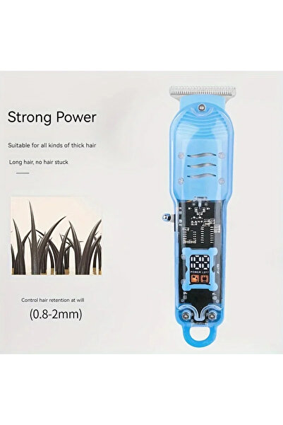 Choice ماكينة حلاقة شعر كهربائية شفافة خضراء، ماكينة تشذيب احترافية قابلة لإع...