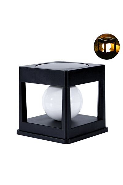 Choice مصباح عمود شمسي بإضاءة دافئة مزود بمصباحين LED، أغطية أعمدة خارجية، مص...