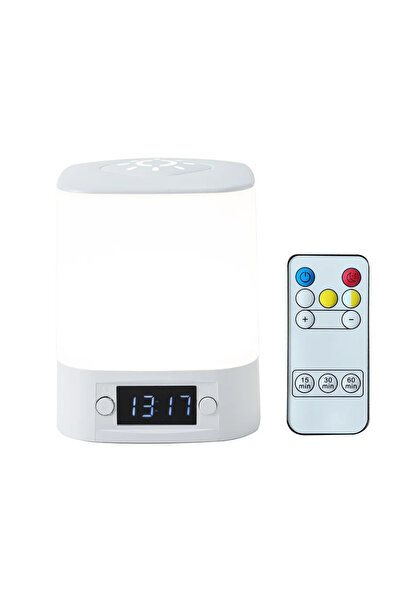 GGBEE مصباح ليلي LED قابل للتعتيم يعمل باللمس عن بُعد، مع عرض الوقت عن بُعد أ...