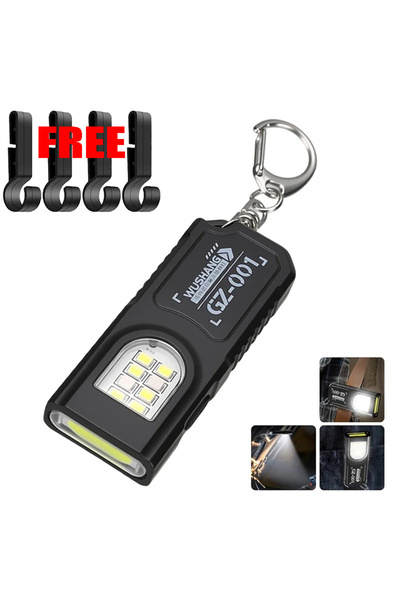 Choice مصباح يدوي LED متعدد الوظائف قابل لإعادة الشحن مع سلسلة مفاتيح وإضاءة ...