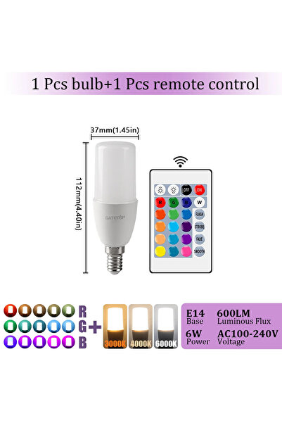 Choice مصباح LED RGB 6000K، يعمل بجهد كهربائي AC100-240V، مزود بجهاز تحكم عن ...