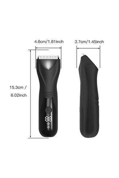 Choice black Body Hair Trimmer for Men Electric Waterproof Wet/Dry Shaver Gro...