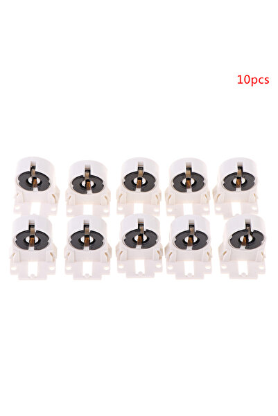 Choice1 10 قطع حامل مصباح فلورسنت T8/G13 حامل مصباح مقاوم للحرارة حامل أنبوب ضوء