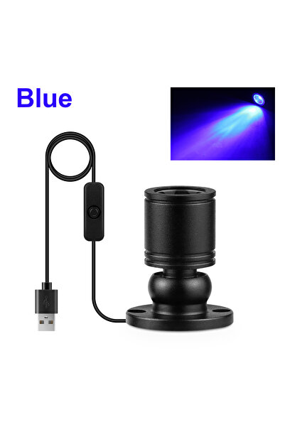 Choice Black Body Blue Colorful Led Spotlight USB 5V Mini Ceiling Spot 1W Sho...
