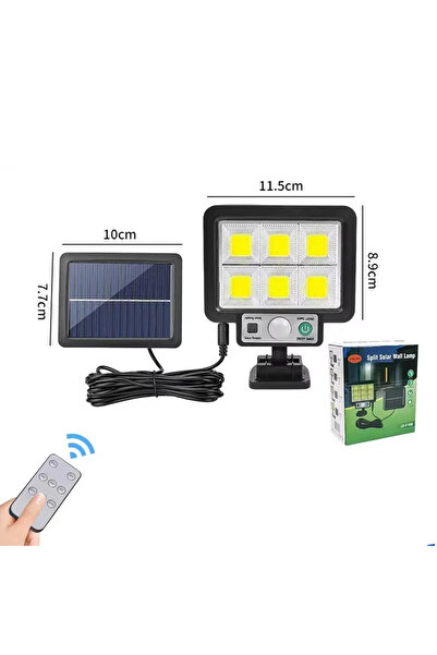 Choice مصباح جداري شمسي مقسم من 72COB HOMEFISH، مقاوم للماء، مزود بمستشعر حرك...