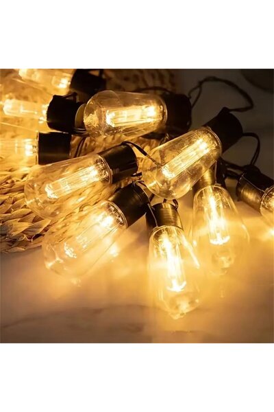 Choice مصباح واحد 8M20LED أبيض دافئ يعمل بالطاقة الشمسية، مصباح زينة خارجي مق...