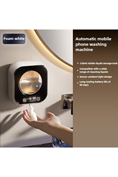 Choice WHITE Wall Mounted Automatic Soap Dispenser with Large Capacity Non-co...